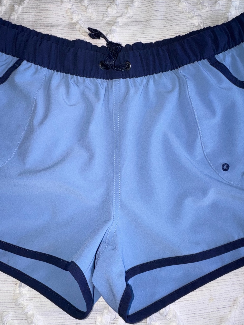 Vintage Y2K Patagonia Women’s Surf / Swim Shorts – Powder Blue & Navy – L - Picture 4 of 12